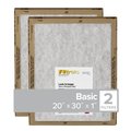 Filtrete 20 in. W X 30 in. H X 1 in. D Synthetic 1 MERV Flat Panel Filter , 2PK FPL22-2PK-24